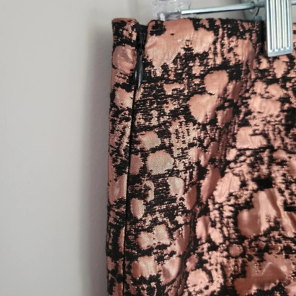 RW & Co. All  Over Copper Shimmer High Waist Mini Skirt - Picture 3 of 8